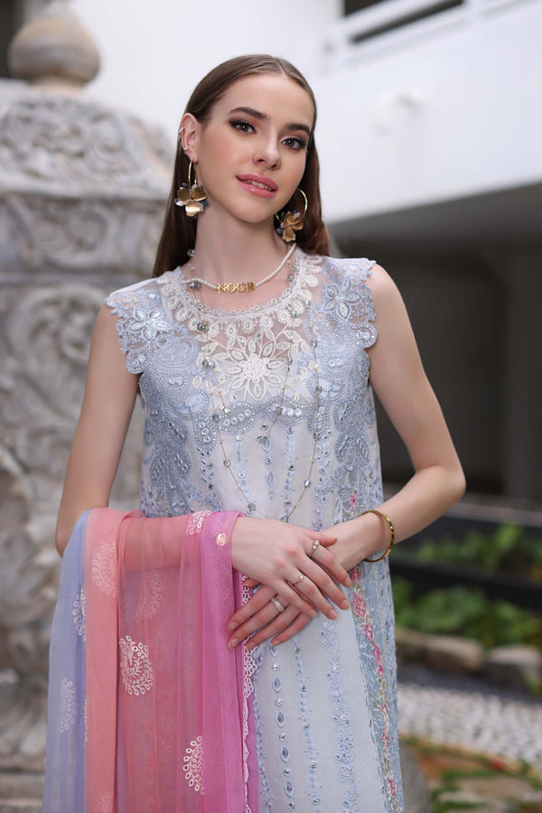 Noor by Saadia Asad | Luxury Chikankari Lawn24 | D7-A Multi Tkm - Ladies Clothes - Maria Faisal
