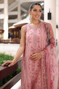 Noor by Saadia Asad | Luxury Chikankari Lawn24 | D4-B Pink Laser - Ladies Clothes - Maria Faisal