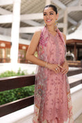 Noor by Saadia Asad | Luxury Chikankari Lawn24 | D4-B Pink Laser - Ladies Clothes - Maria Faisal