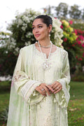 Noor by Saadia Asad | Luxury Chikankari Lawn24 | D11-B Mint Schifli - Ladies Clothes - Maria Faisal