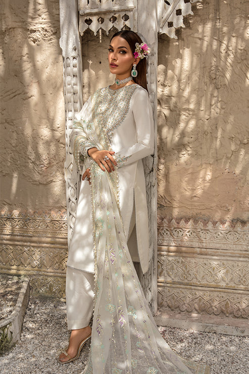 Saffron | Persia Wedding Collection | Pearl White - Waniyas