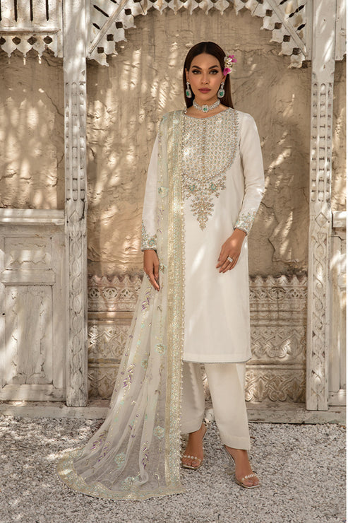 Saffron | Persia Wedding Collection | Pearl White - Waniyas