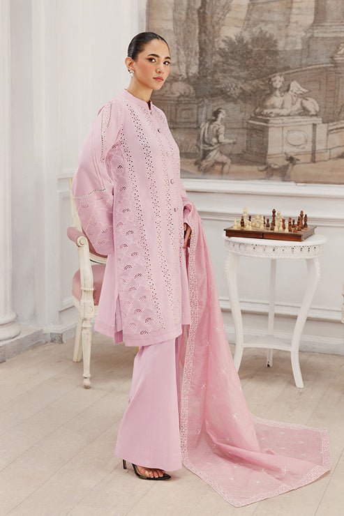 Saffron | Le Soleil 25 | Soft Petals - Formal Dress - available at Maria Faisal in UK and USA.