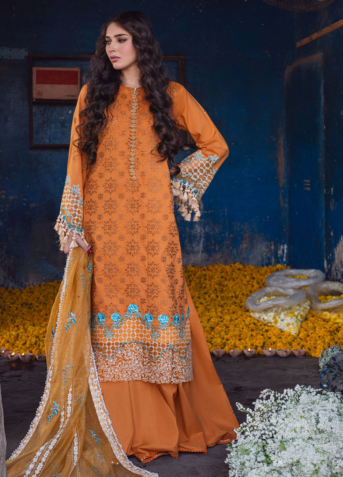 Sahane | Sahakari Chikankari Lawn Edit 24 | Mashal - Ladies Clothes 