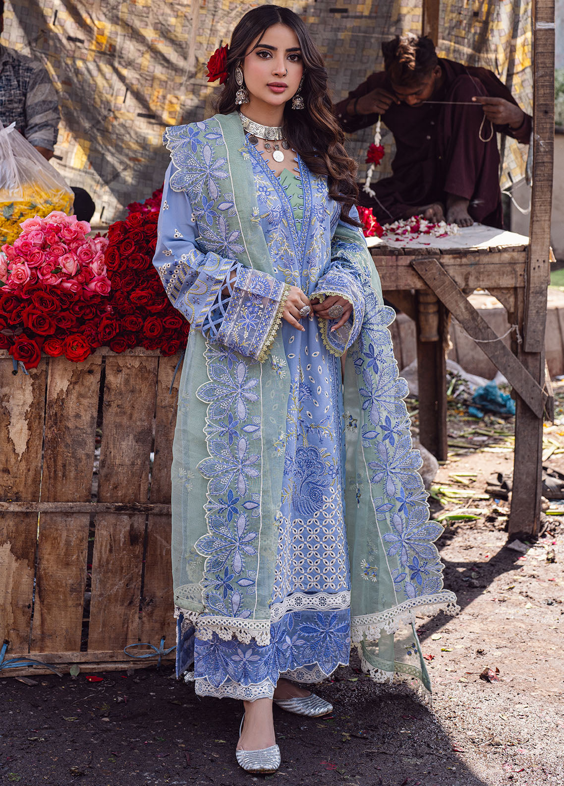 Sahane | Sahakari Chikankari Lawn Edit 24 | Chandni - Ladies Clothes 