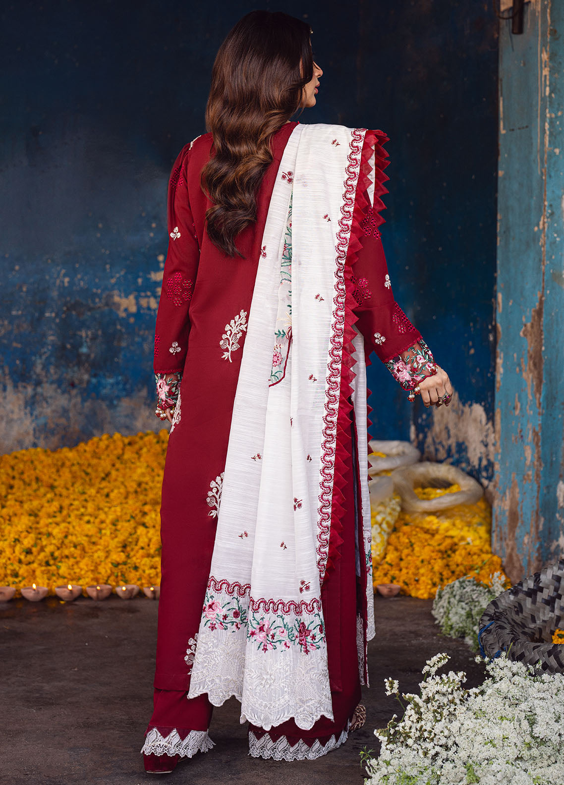 Sahane | Sahakari Chikankari Lawn Edit 24 | Gulaab - Ladies Clothes 