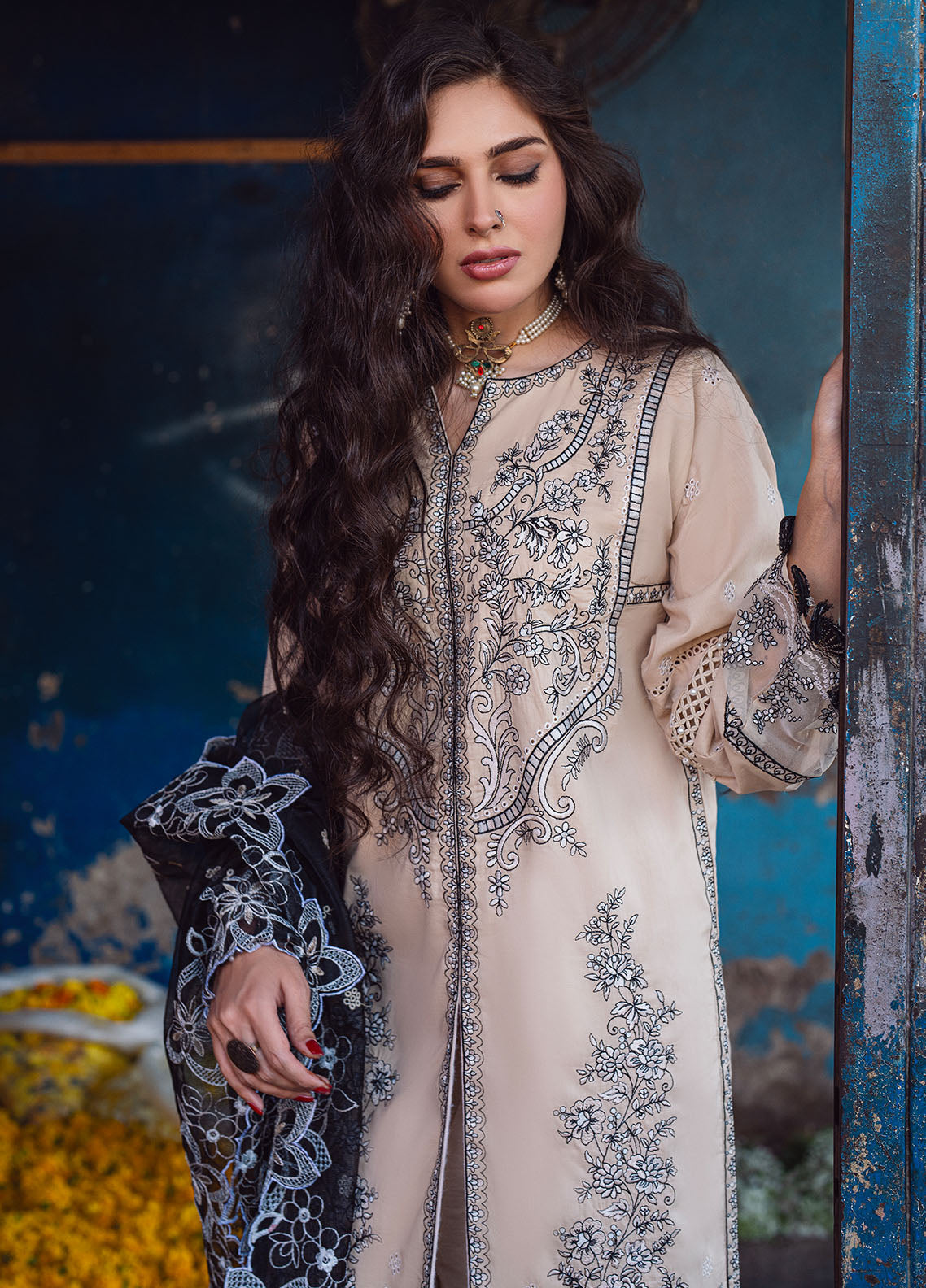 Sahane | Sahakari Chikankari Lawn Edit 24 | Ghazal - Ladies Clothes 