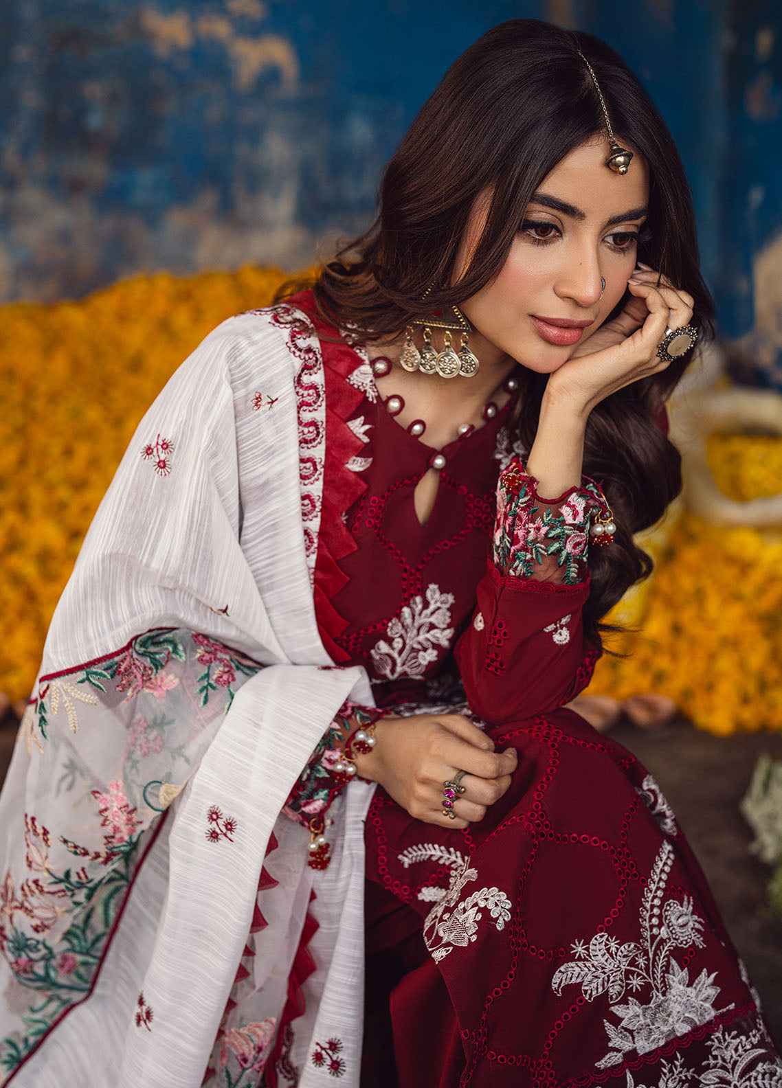 Sahane | Sahakari Chikankari Lawn Edit 24 | Gulaab - Ladies Clothes 