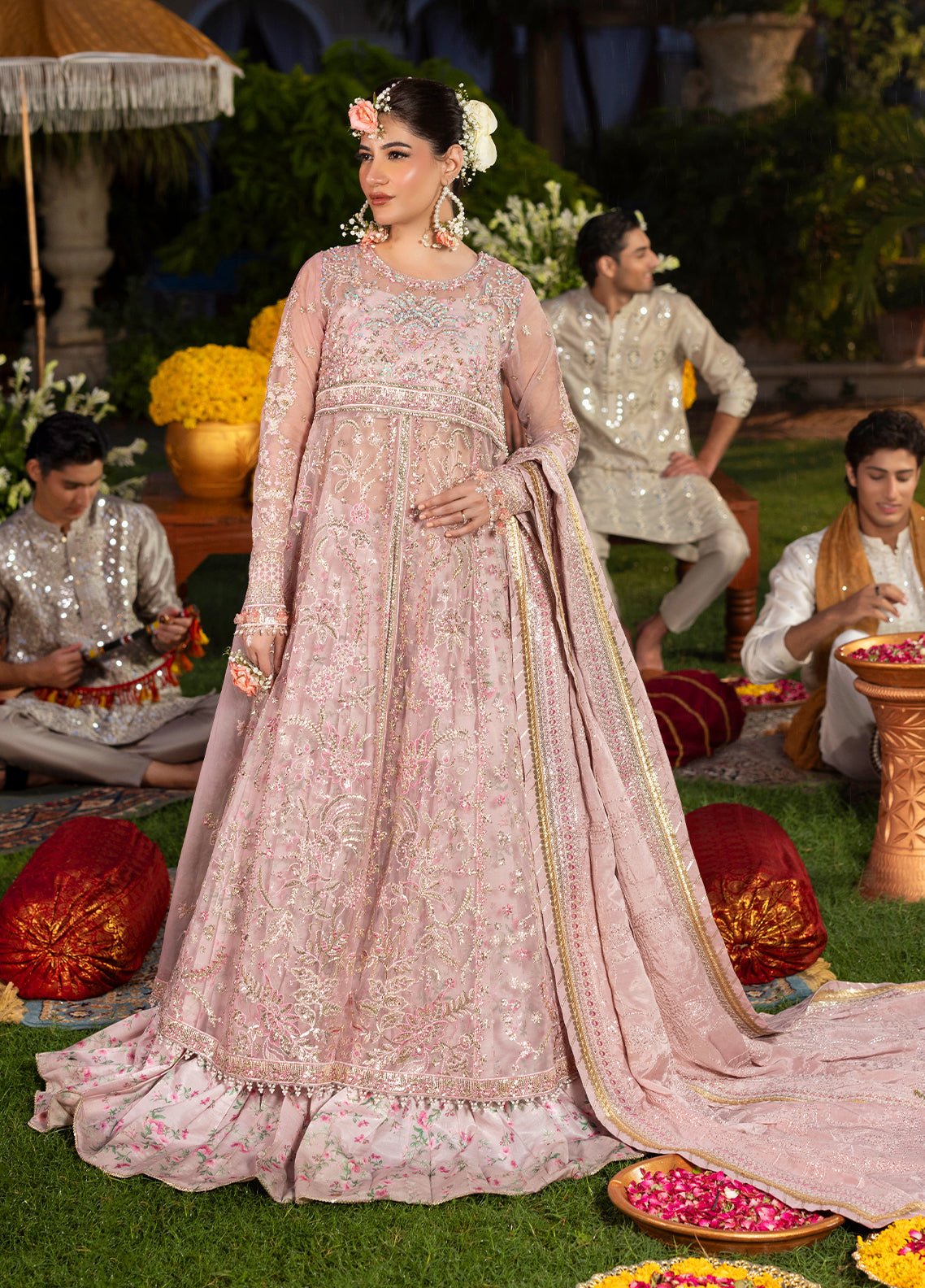 Sahane | Haye Dil Wedding Formals | CT 29001 Layers of Dream - is Tea Pink dress from Sahane - Ladies Clothes - Maria Faisal
