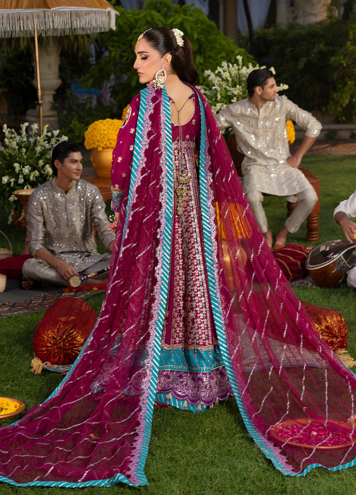 Sahane | Haye Dil Wedding Formals | CT 29002 Song of Joy - is Maroon dress from Sahane - Ladies Clothes - Maria Faisal