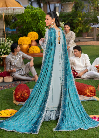 Sahane | Haye Dil Wedding Formals | CT 29003 Glow of Eternity - is Blue dress from Sahane - Ladies Clothes - Maria Faisal
