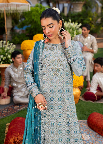 Sahane | Haye Dil Wedding Formals | CT 29003 Glow of Eternity - is Blue dress from Sahane - Ladies Clothes - Maria Faisal
