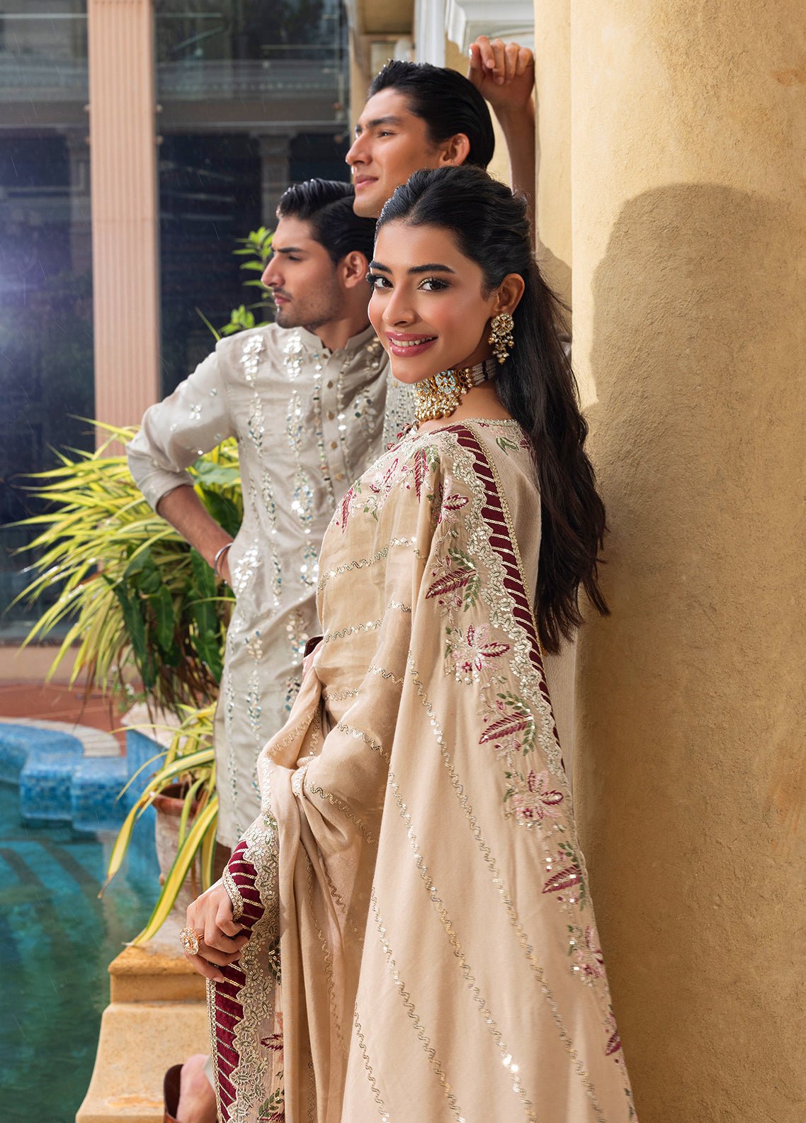 Sahane | Haye Dil Wedding Formals | CT 29005 Gold Love - is Gold dress from Sahane - Ladies Clothes - Maria Faisal