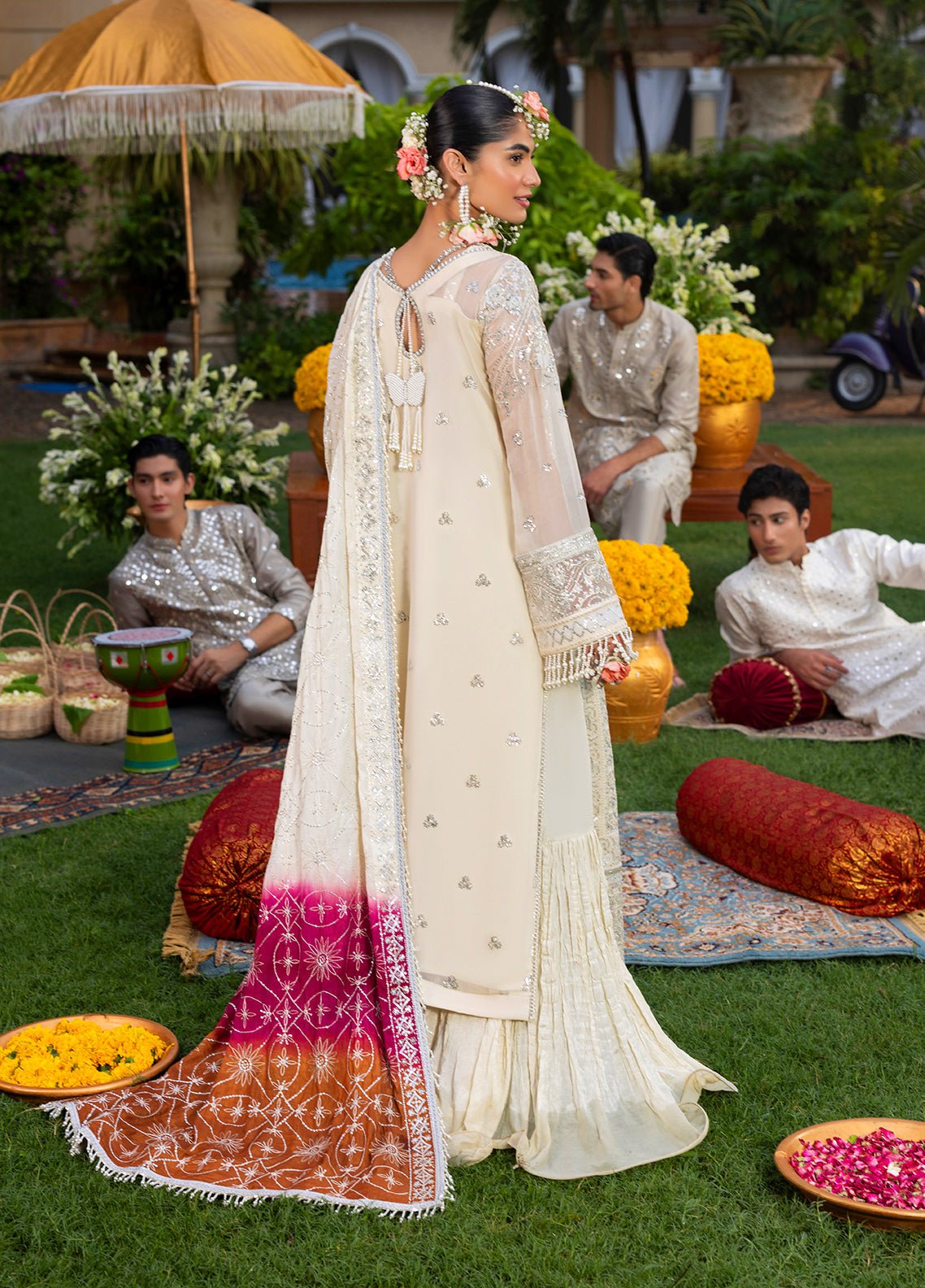 Sahane | Haye Dil Wedding Formals | CT 29007 Written in Stars - is Off White dress from Sahane - Ladies Clothes - Maria Faisal