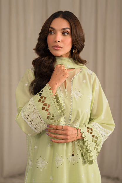 Sahar | Mirage Spring Luxury 24 | Chikankari 3 Piece - Maria Faisal