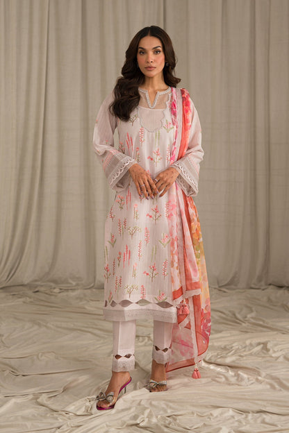 Sahar | Mirage Spring Luxury 24 | Textured Lawn 3 Piece (Embroidered) - Maria Faisal