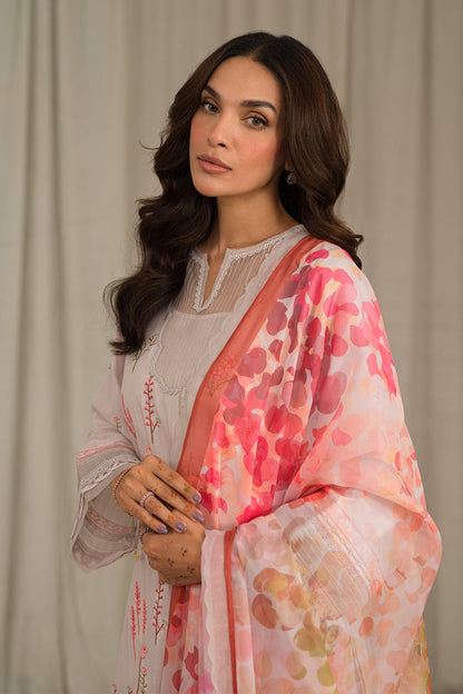 Sahar | Mirage Spring Luxury 24 | Textured Lawn 3 Piece (Embroidered) - Maria Faisal