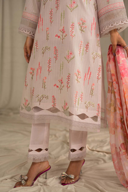 Sahar | Mirage Spring Luxury 24 | Textured Lawn 3 Piece (Embroidered) - Maria Faisal