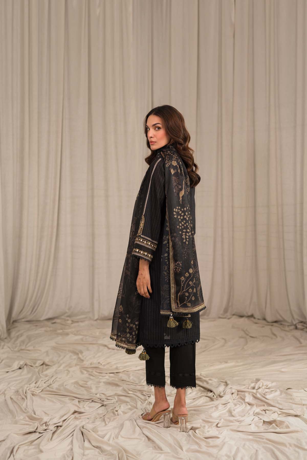 Sahar | Mirage Spring Luxury 24 | Textured Lawn 3 Piece (Embroidered) - Maria Faisal