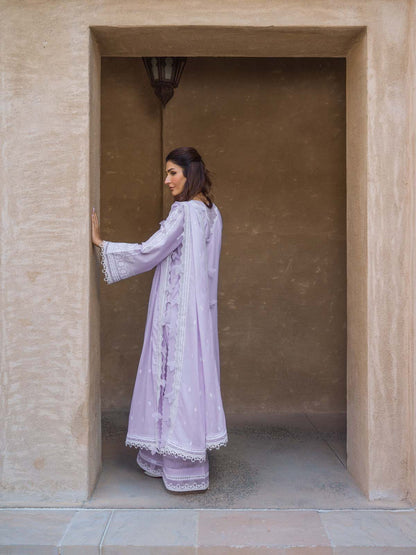 Sahar | Mirage Spring Luxury 24 | Chikankari 3 Piece - Maria Faisal