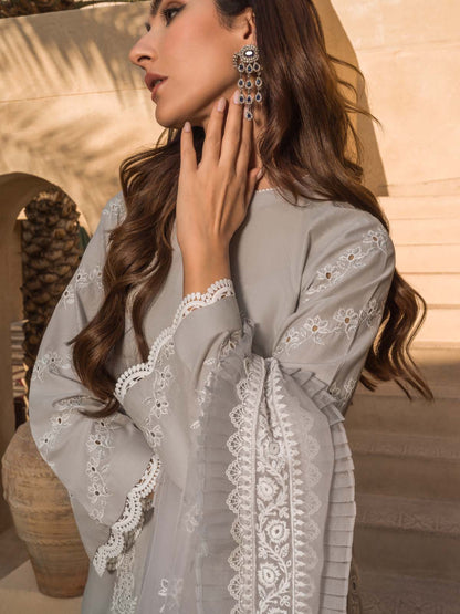 Sahar | Mirage Spring Luxury 24 | Chikankari 3 Piece - Maria Faisal