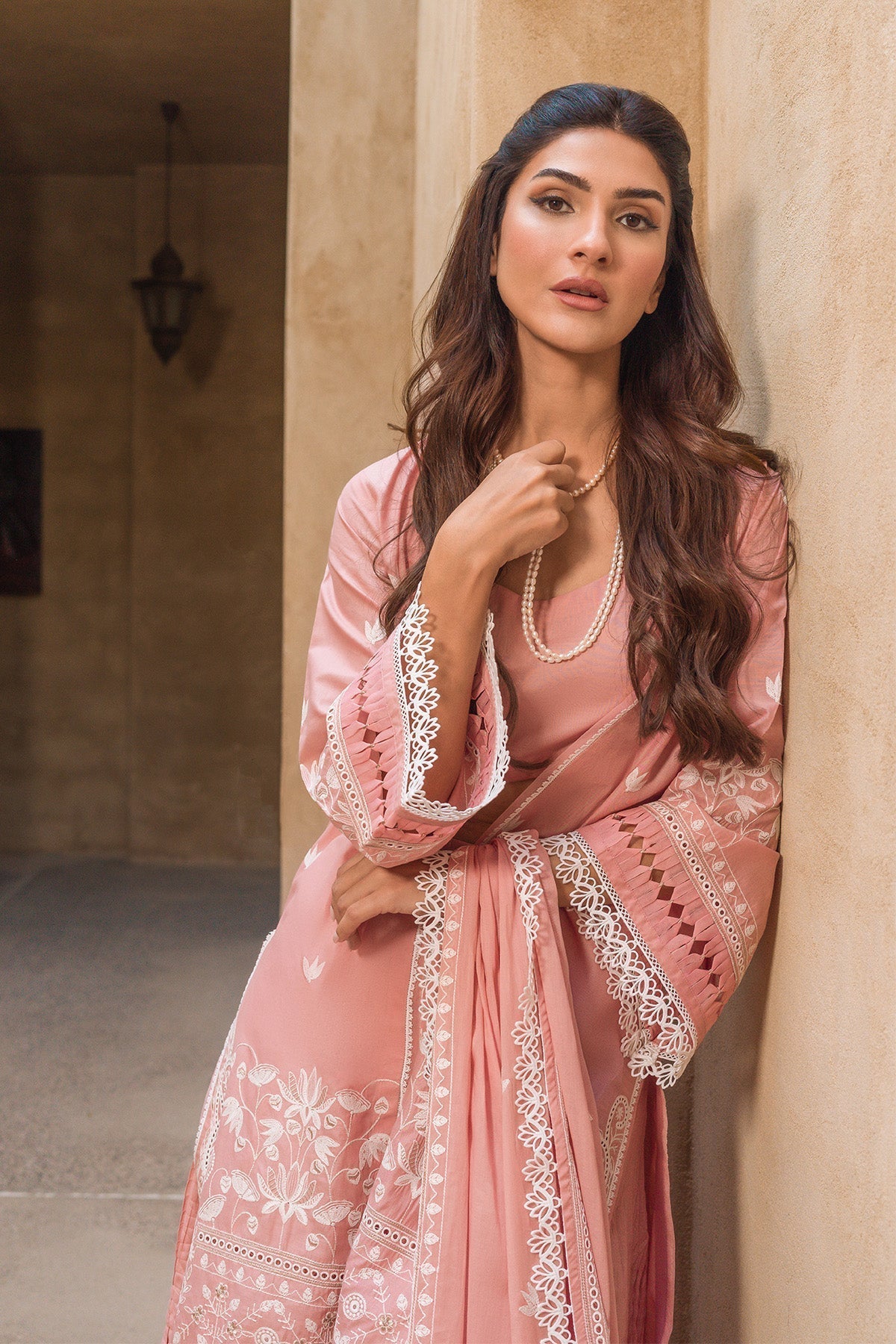Sahar | Mirage Spring Luxury 24 | Chikankari 3 Piece - Maria Faisal