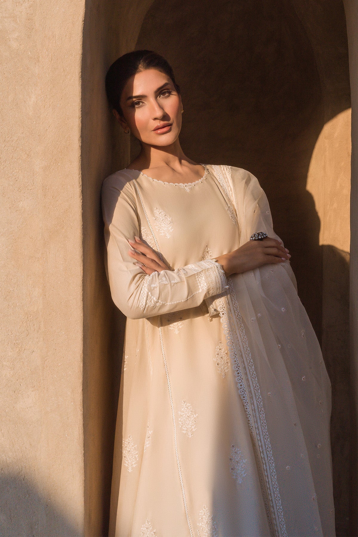 Sahar | Mirage Spring Luxury 24 | Chikankari 3 Piece - Waniyas