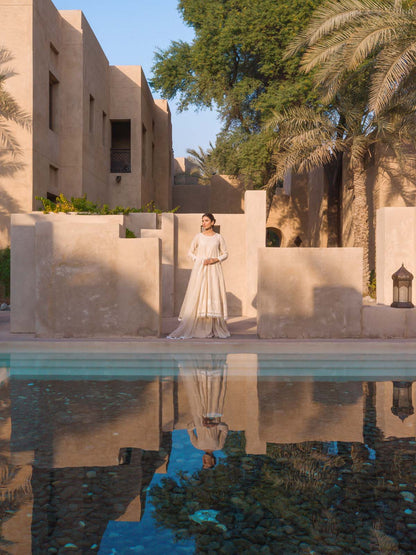 Sahar | Mirage Spring Luxury 24 | Chikankari 3 Piece - Maria Faisal