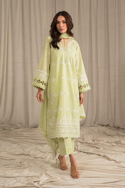 Sahar | Mirage Spring Luxury 24 | Chikankari 3 Piece - Maria Faisal
