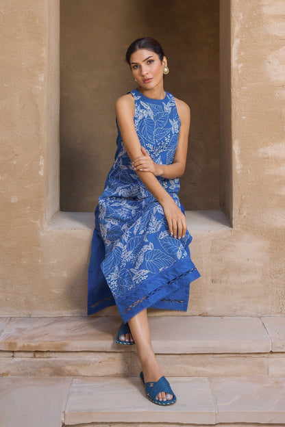 Sahar | Mirage Spring Luxury 24 | Slub Lawn 3 Piece (Embroidered) - Maria Faisal