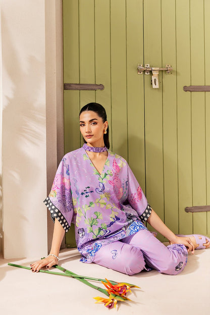 Saira Rizwan | Silk Coords 25 | LILAC LUSH - SRSP-25-10 - Formal Wear - available at Maria Faisal in UK and USA