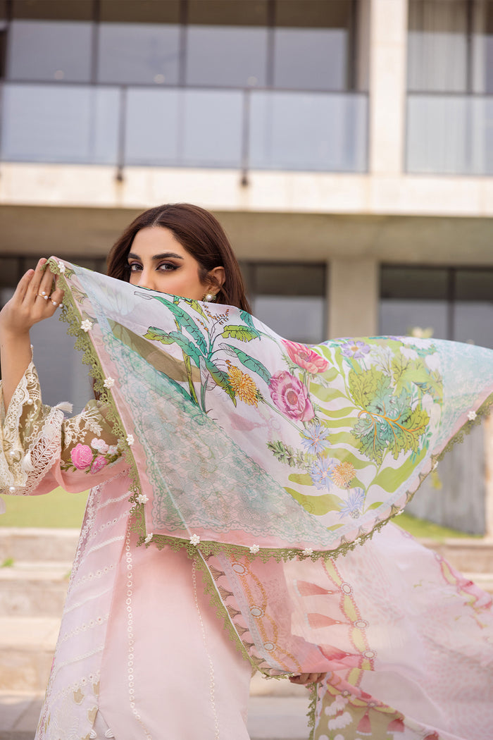 Saira Rizwan | Luxury Lawn 24 | LAUREL - SRLL24-01 - Waniyas