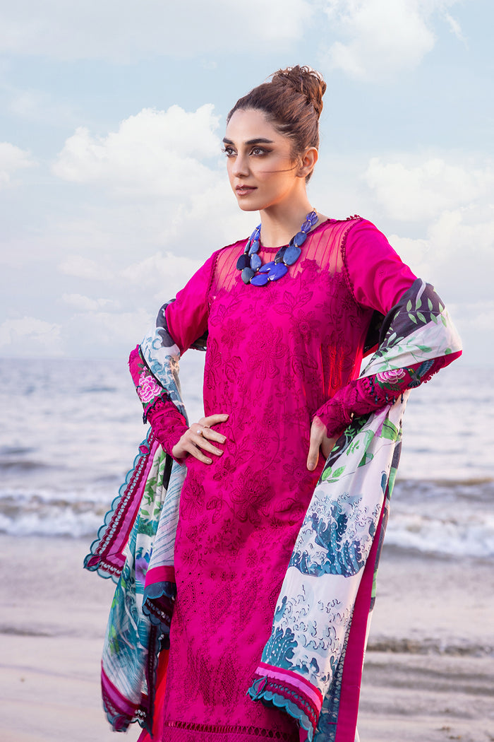 Saira Rizwan | Luxury Lawn 24 | DAMASK - SRLL24-08 - Waniyas