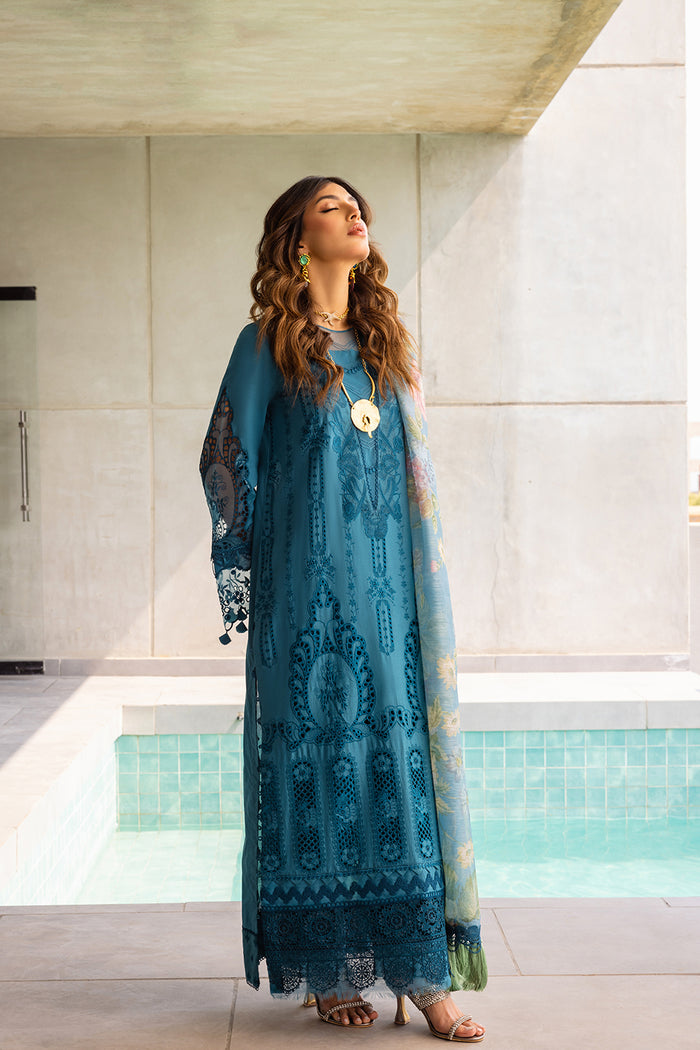 Saira Rizwan | Luxury Lawn 24 | SAPPHIRE - SRLL24-07 - Waniyas