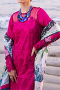 Saira Rizwan | Luxury Lawn 24 | DAMASK - SRLL24-08 - Waniyas