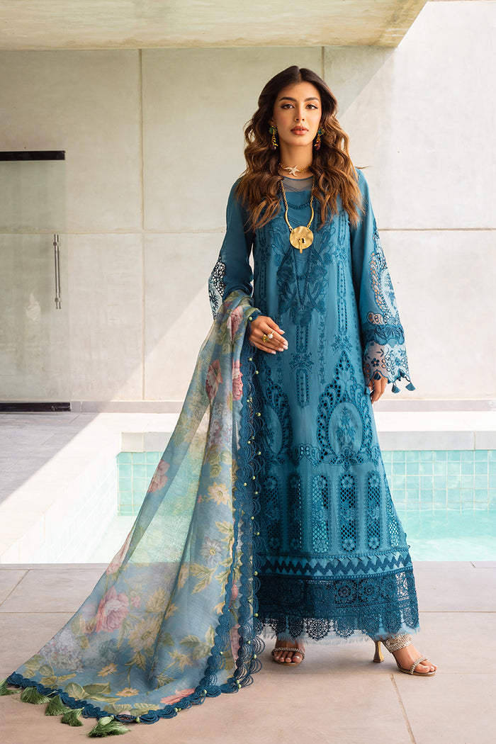 Saira Rizwan | Luxury Lawn 24 | SAPPHIRE - SRLL24-07 - Waniyas