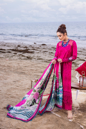 Saira Rizwan | Luxury Lawn 24 | DAMASK - SRLL24-08 - Waniyas