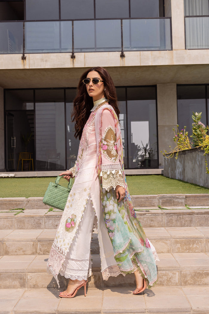 Saira Rizwan | Luxury Lawn 24 | LAUREL - SRLL24-01 - Waniyas