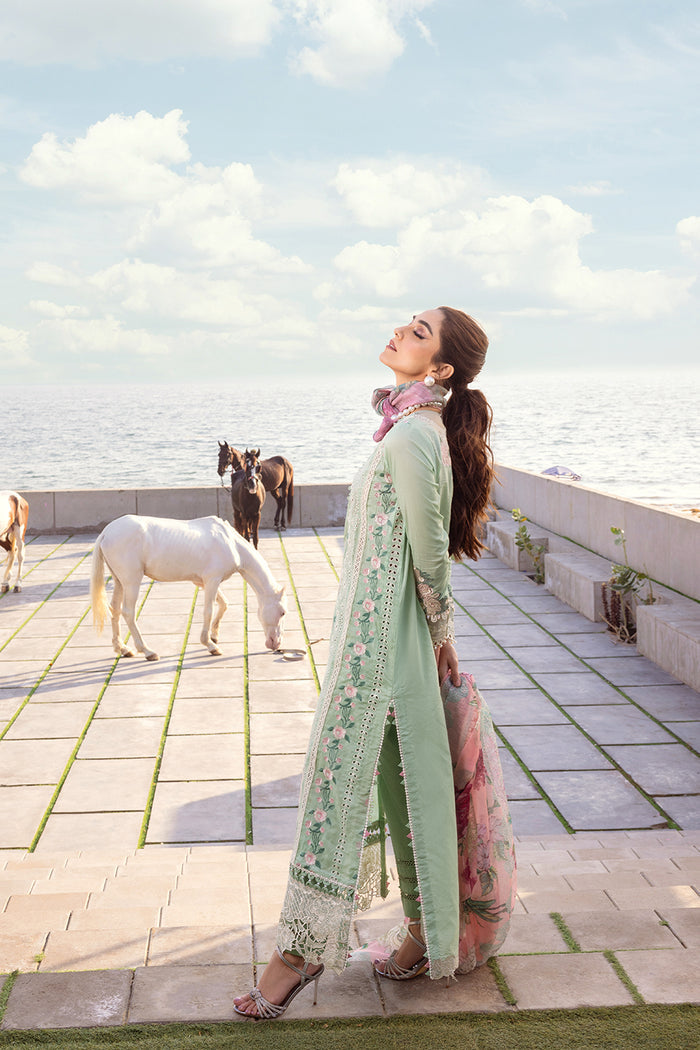 Saira Rizwan | Luxury Lawn 24 | KESHI - SRLL24-02 - Waniyas