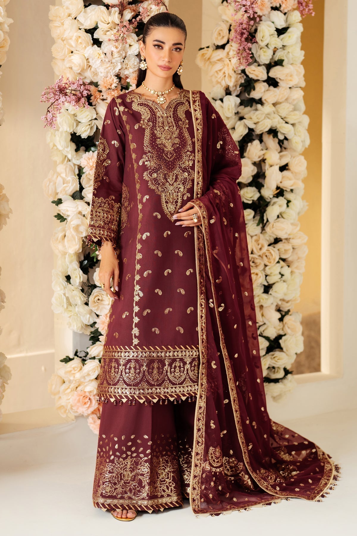 Alizeh | Luxury Raw Silk | AF-RS-01-SALSA - Ladies Clothes - Maria Faisal