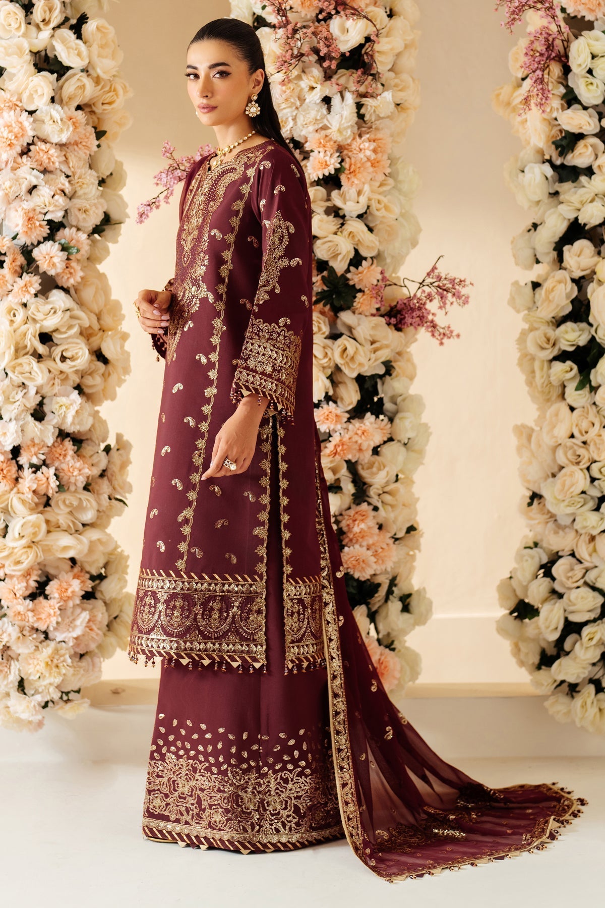 Alizeh | Luxury Raw Silk | AF-RS-01-SALSA - Ladies Clothes - Maria Faisal