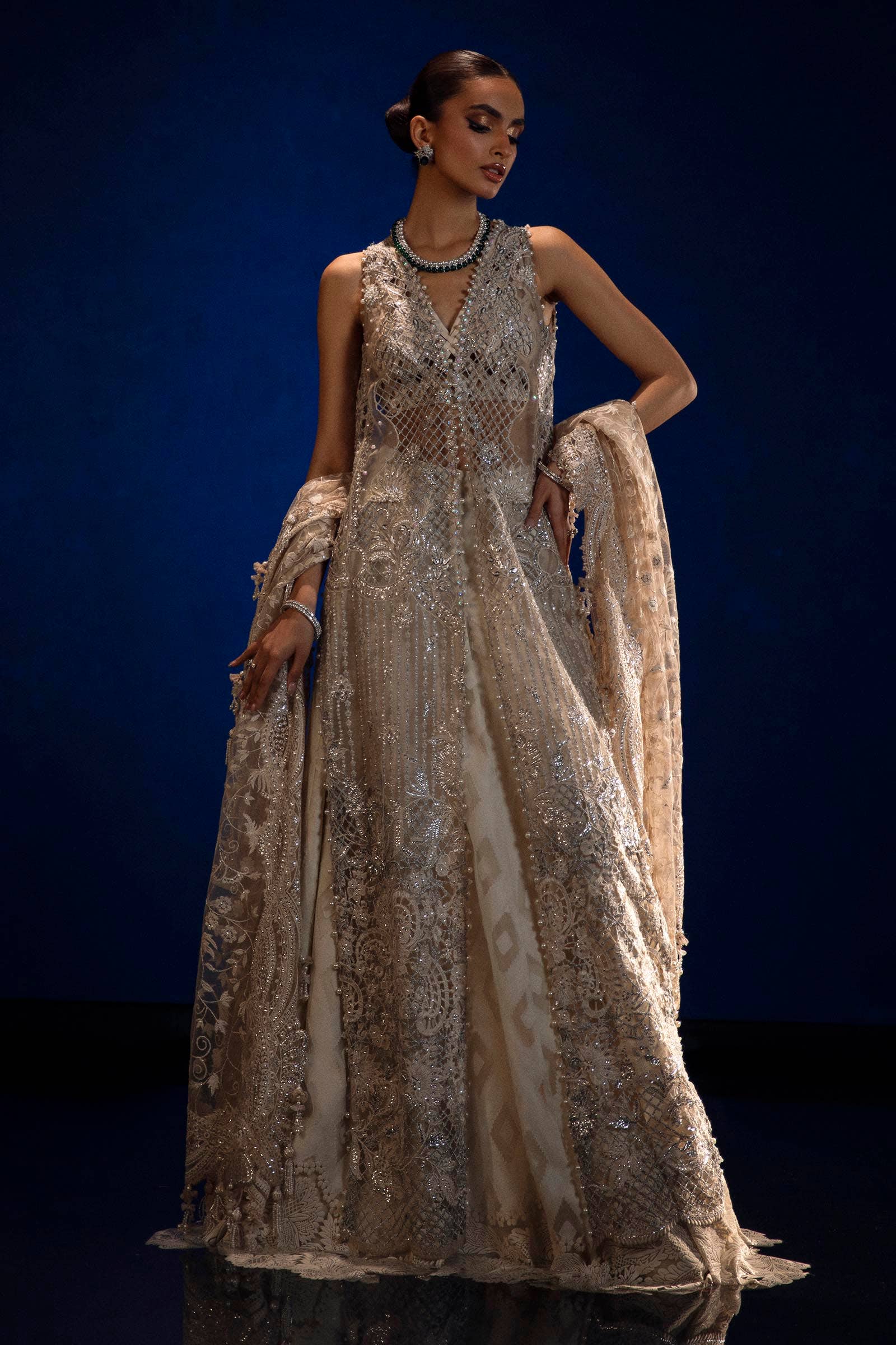 Sana Safinaz | Nura Festive 24 | N241-001-3CT - Wedding Dress - Maria Faisal