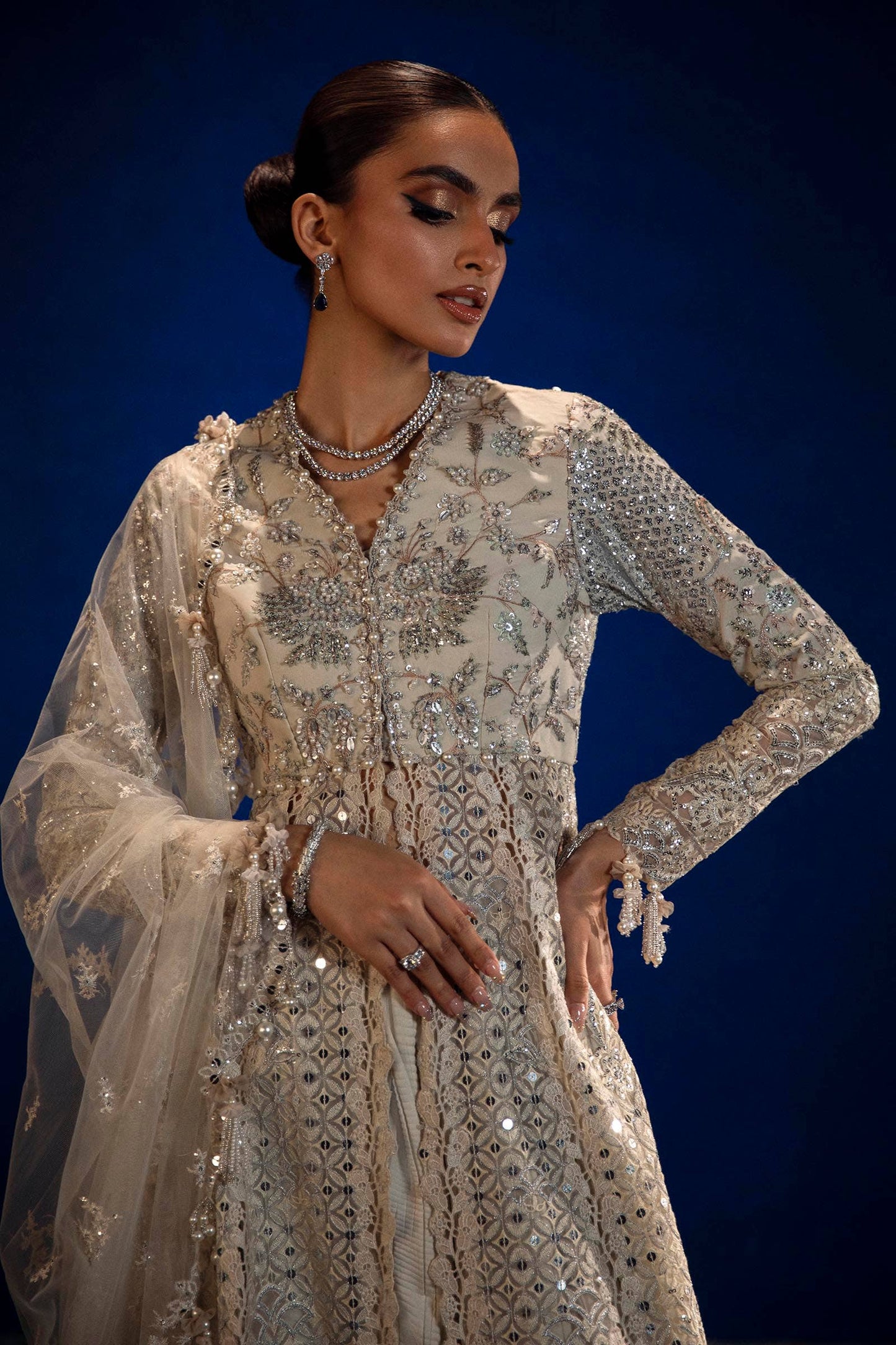 Sana Safinaz | Nura Festive 24 | N241-009-3CT - Wedding Dress - Maria Faisal