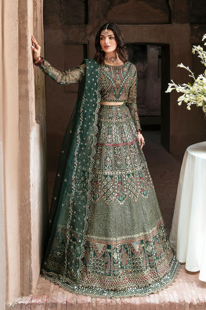 Shagna | Mehfil Festive Formals | SF - 06 - YAAD - is Green dress from Shagna - Ladies Clothes - Maria Faisal