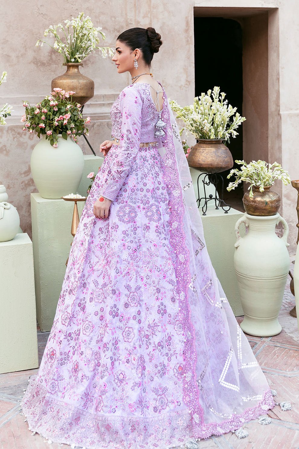 Shagna | Mehfil Festive Formals | SF - 10 - PANKH - is Lilac dress from Shagna - Ladies Clothes - Maria Faisal