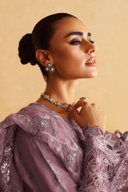 Shagna | Premium Raw Silk | Naaz S - 08 - is Purple Gray dress from Shagna - Ladies Clothes - Maria Faisal
