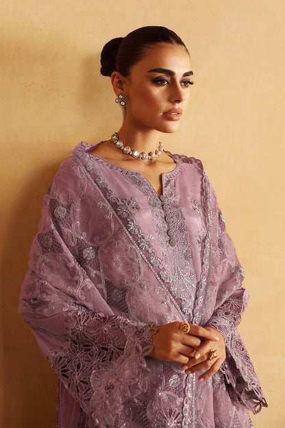 Shagna | Premium Raw Silk | Naaz S - 08 - is Purple Gray dress from Shagna - Ladies Clothes - Maria Faisal