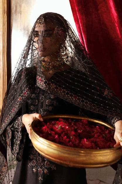 Shagna | Premium Raw Silk | Zareen S - 05. - is Black dress from Shagna - Ladies Clothes - Maria Faisal