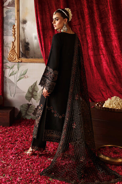 Shagna | Premium Raw Silk | Zareen S - 05. - is Black dress from Shagna - Ladies Clothes - Maria Faisal