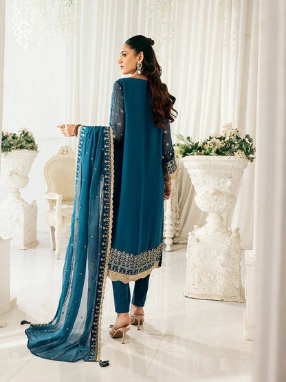 Salitex | Signature Festive Chiffon | CH032 by Maria Faisal - Registered Vendor of : Salitex - type : Ladies Clothes - 100% original wedding dresses